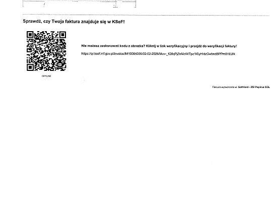 Informacja dotycząca wprowadzenia nowego wzoru faktur